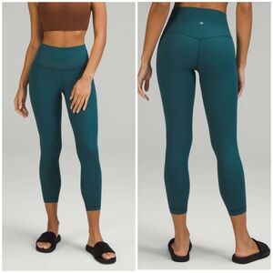 Lululemon align ribbed high rise leggings green jasper 8
